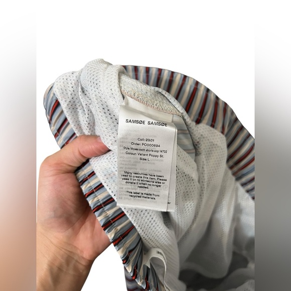 Samsøe Samsøe Blue Moses Swim Shorts - Picture 5 of 5